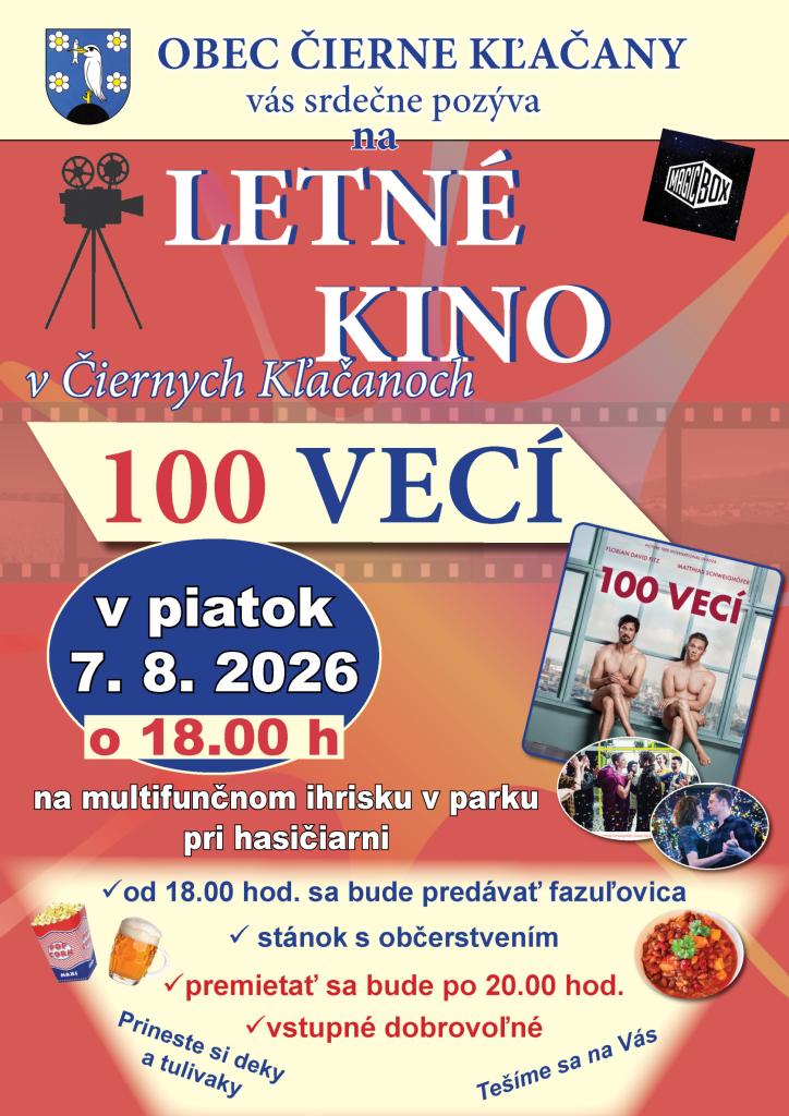 Letné kino - pozvánka