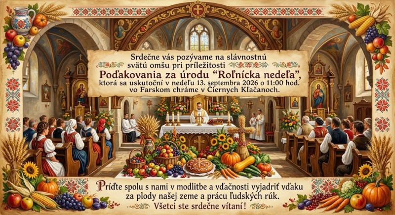 Pozvánka - Roľnícka nedeľa